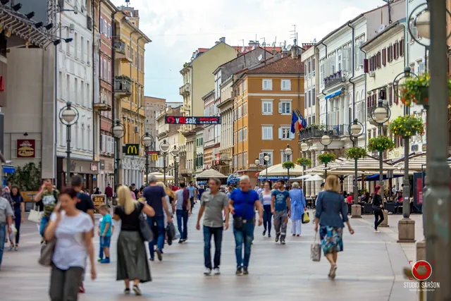 Fußgängerzone Korzo in Rijeka