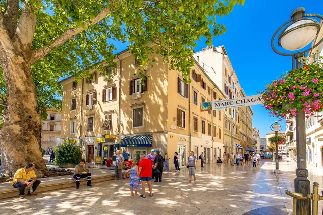 Korzo, die Fußgängerzone im Stadtzentrum von Rijeka